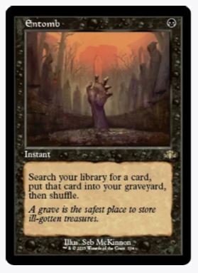 Entomb (Retro Frame) - Dominaria Remastered - #304 - Sweets and Geeks