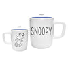 Peanuts Snoopy Simple Wax Resist 24.5oz Ceramic Pottery Mug - Sweets and Geeks