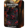 Dragon Storm Silicone Dice Set: Black Dragon Scales