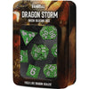 Dragon Storm Silicone Dice Set: Green Dragon Scales