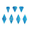Handmade Sharp Dice (Blue Diamond Shape）