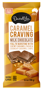 Darrell Lea Caramel Craving Chocolate Bar 6.4oz - Sweets and Geeks