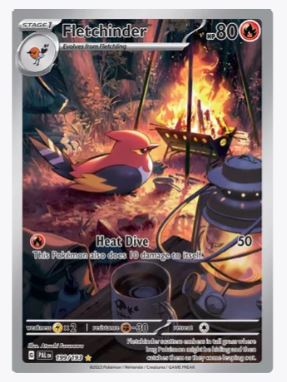 Fletchinder (Illustration Rare) SV02: Paldea Evolved #199/193 - Sweets and Geeks