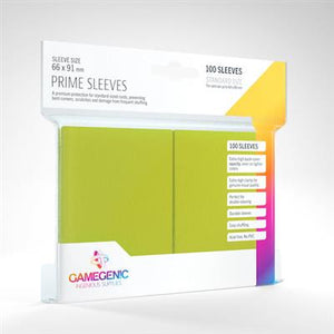 Gamegenic Prime Sleeves - Lime - Sweets and Geeks