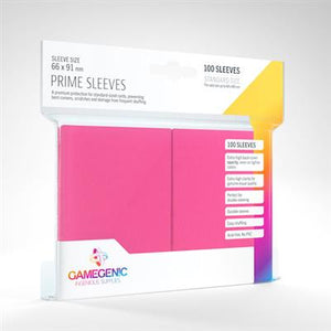Gamegenic Prime Sleeves - Pink - Sweets and Geeks