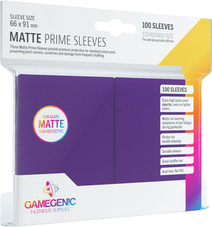 Gamegenic Matte Prime Sleeves - Purple - Sweets and Geeks