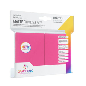 Gamegenic Matte Prime Sleeves - Pink - Sweets and Geeks