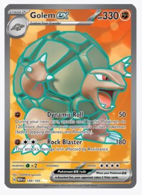 Golem ex (Full Art) Scarlet and Violet 151 #189/165 - Sweets and Geeks