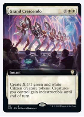 Grand Crescendo (Extended Art) - Commander: Streets of New Capenna - #117 - Sweets and Geeks