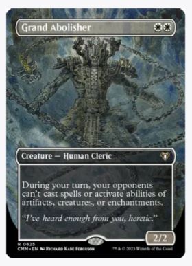 mtg cards like grand abolisher Grand Abolisher (Borderless) - Commander Masters