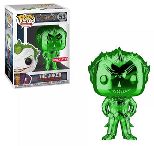 Funko Pop! Heroes: Batman Arkham Asylum - The Joker (Green Chrome) (Target Exclusive) #53 - Sweets and Geeks