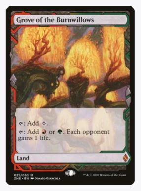 Grove of the Burnwillows - Zendikar Rising Expeditions - #025/030 - Sweets and Geeks