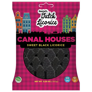 Gustaf's Dutch Black Licorice Canal Houses 5oz - Sweets and Geeks