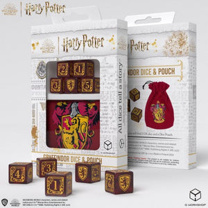 Harry Potter Gryffindor D6 Dice & Pouch Set - Sweets and Geeks