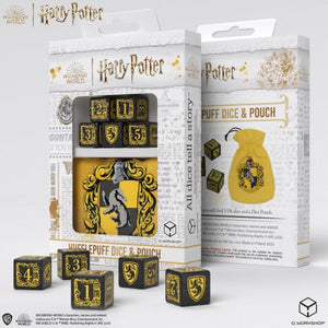 Harry Potter Hufflepuff D6 Dice & Pouch Set - Sweets and Geeks