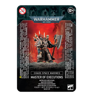 CHAOS SPACE MARINES MASTER OF EXECUTIONS - Sweets and Geeks
