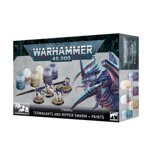 Tyranids: Termagants and Ripper Swarm and Paints Set - Sweets and Geeks
