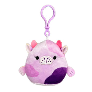 Squishmallow 3.5 Inch Stasia the Purple Sea Cow Plush Clip - Sweets and Geeks