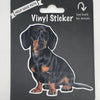 Dachshund, Black, Vinyl Sticker