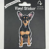 Chihuahua, Black, Vinyl Sticker