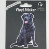 Labrador, Black, Vinyl Sticker