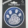 Stay Pawsitive, Vinyl Sticker