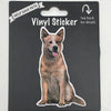 Australian Cattle Dog, Red, Vinyl Sticker