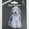 Old English Sheepdog, Vinyl Sticker