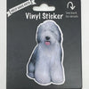 Old English Sheepdog, Vinyl Sticker