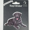 Labrador, black, Vinyl Sticker