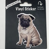 Pug, Vinyl Sticker