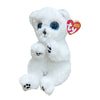 Ty Plush Beanie Bellies: Wuzzy, White Bear Small (SNG6)