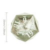33mm D20 (Transparent & Black w/ Silver Numbers) (OOS)