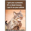 I got you a present. It's a dead mouse.... Magnet