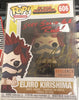 (SIGNED FUNKO) (Justin Cook) Funko Pop! Animation: My Hero Academia - Eljiro Kirishima (Metallic) (Box Lunch) #606 (JSA Cert)