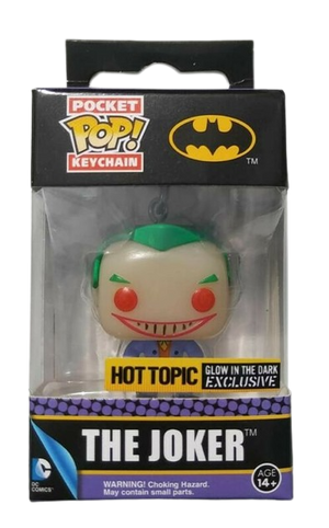 Funko Pocket Pop! Keychain: Batman - The Joker (Glow in the Dark) (Hot Topic Exclusive) - Sweets and Geeks