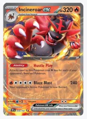 Incineroar ex SV05: Temporal Forces # 034/162 – Sweets and Geeks