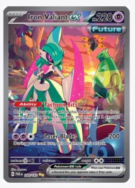 Paradox Rift - Iron Valiant ex Pokemon Center ETB - Sleeves and Deck B –  Card Cavern Trading Cards, LLC