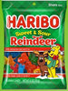 Haribo Holiday Sweet & Sour Reindeer - 4oz Peg Bag (SNG12)
