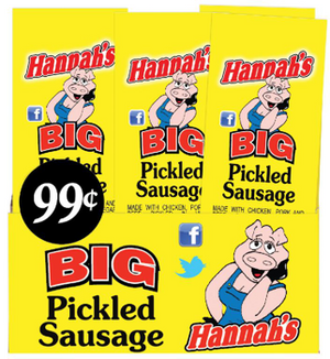 Hannah's Pickled Sausage 1.7oz - Sweets and Geeks