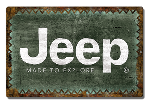 Jeep Explore Aluminum 7.5" x 11.5" - Sweets and Geeks