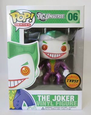 Funko Pop! Heroes: DC Universe - The Joker (Metallic) (Chase) #06 - Sweets and Geeks