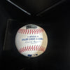 Official Major League Baseball markings and authentication hologram on Jose Ramirez signed baseball