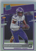 Front of Justin Jefferson 2020 Donruss Optic Rated Rookie Holo Prizm #163