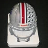 Ohio State mini helmet front and Buckeye decals