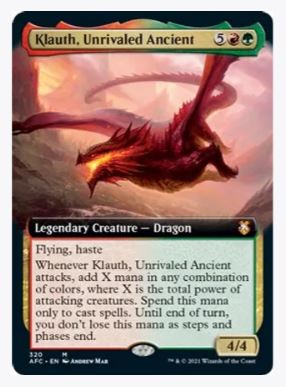 Klauth, Unrivaled Ancient (Extended Art) - Commander: Adventures in the Forgotten Realms - #320 - Sweets and Geeks