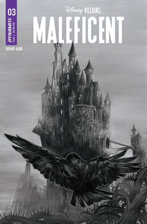 Disney Villains: Maleficent #3 (Cover F 1:10 Soo Lee B&W) - Sweets and Geeks