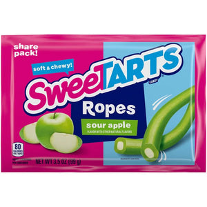 Sweetart Ropes Share Size- Sour Apple 3.5oz - Sweets and Geeks