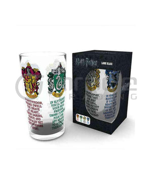 Harry Potter House Crests Large Glass - Sweets and Geeks