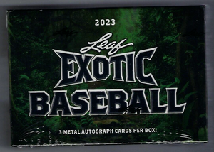 2023 Leaf Exotic Baseball Hobby Box - Sweets and Geeks